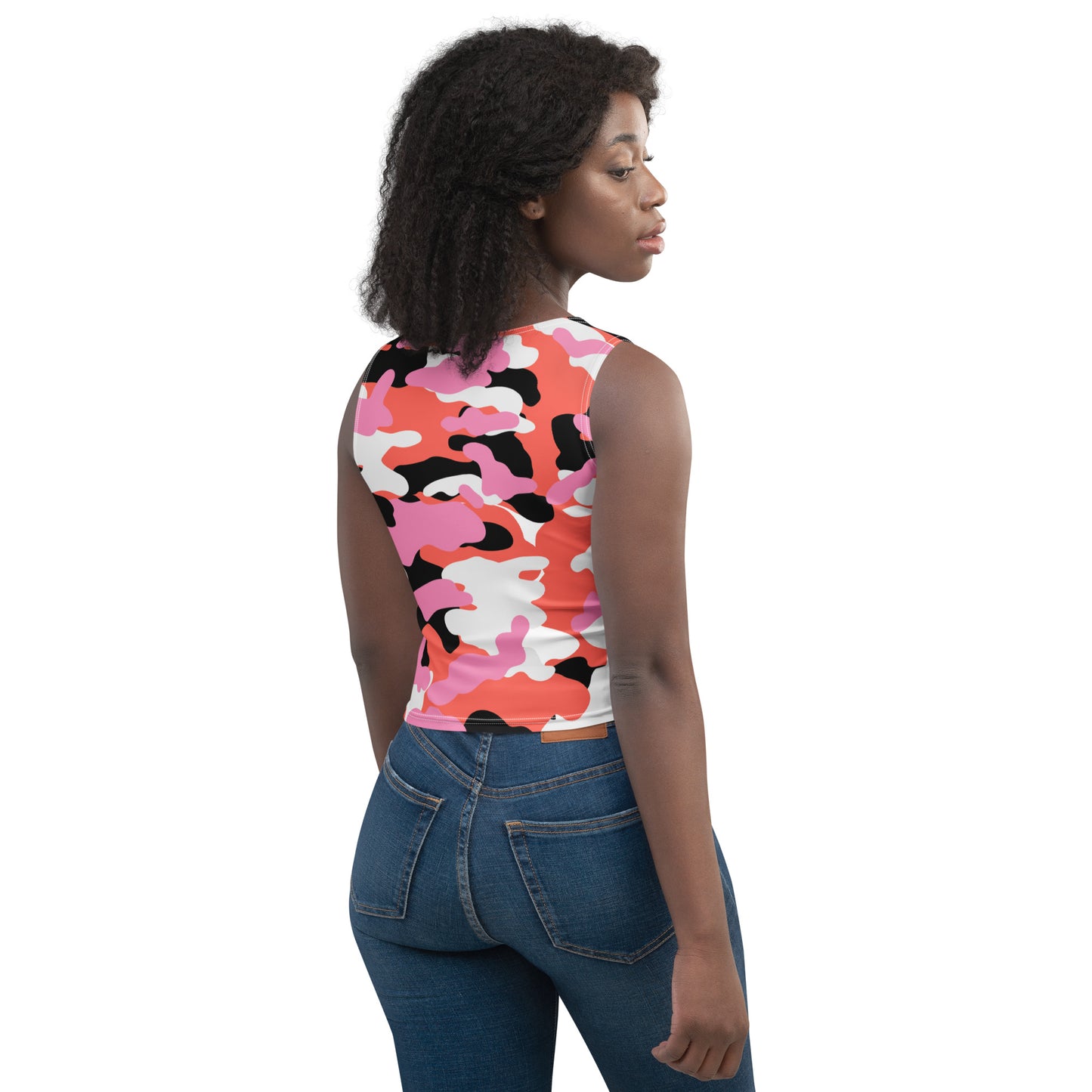 ZENKAI Crop-top Camo Pink